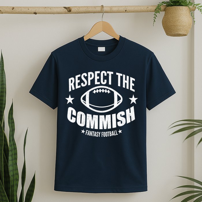 Respect The Commish Fantasy Football T-Shirt