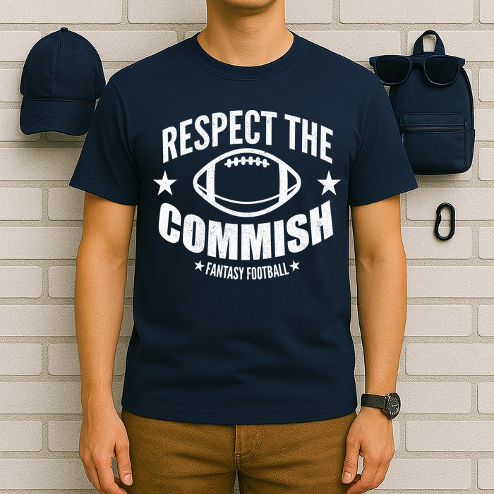 Respect The Commish Fantasy Football T-Shirt