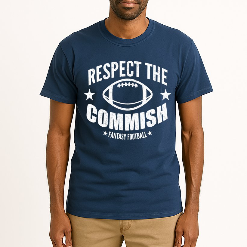 Respect The Commish Fantasy Football Tall T-Shirt
