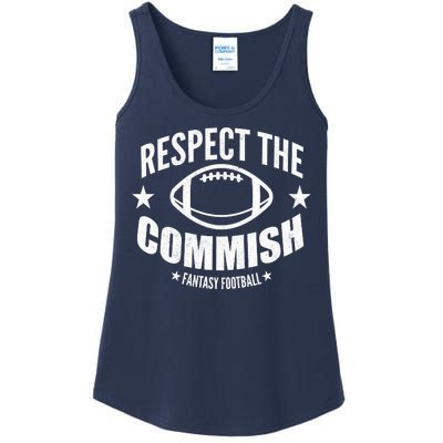 Respect The Commish Fantasy Football Ladies Essential Tank