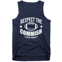 Respect The Commish Fantasy Football Tank Top