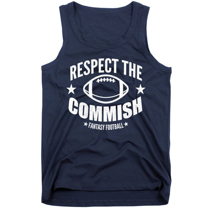 Respect The Commish Fantasy Football Tank Top