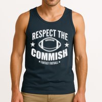 Respect The Commish Fantasy Football Tank Top