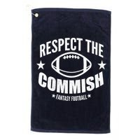 Respect The Commish Fantasy Football Golf Towel
