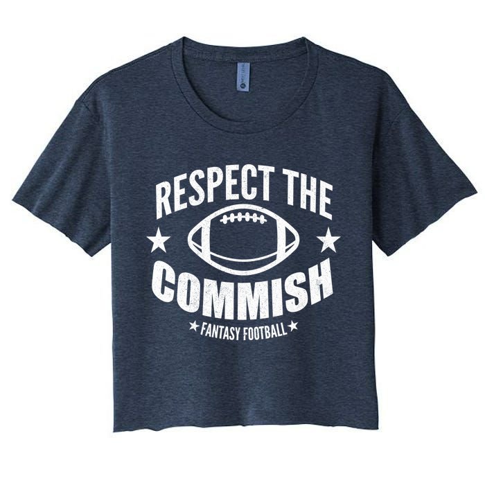 Respect The Commish Fantasy Football Crop Top