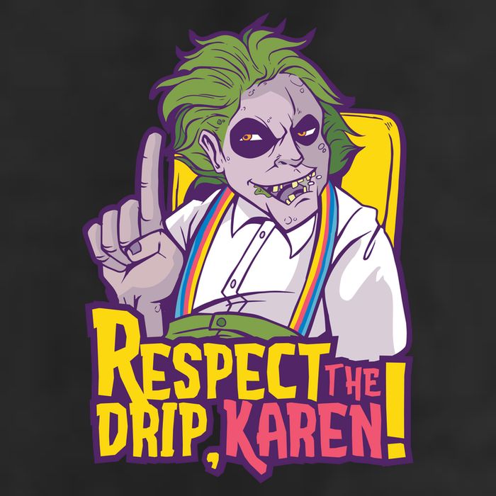 Respect The Drip Karen Funny 7 Panel Mesh Trucker Snapback Hat