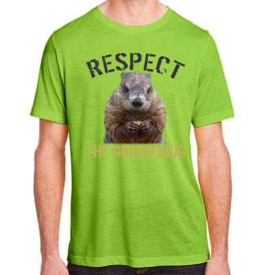 Respect The Groundhog Adult ChromaSoft Performance T-Shirt