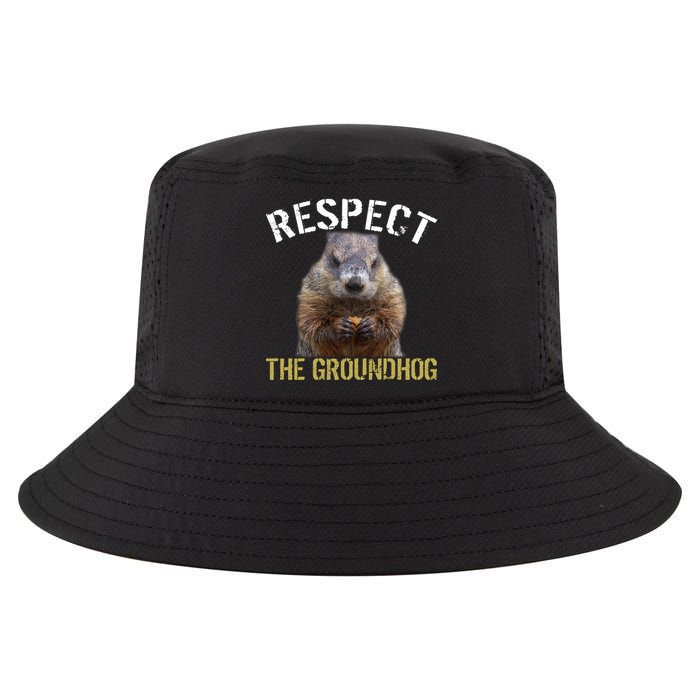 Respect The Groundhog Cool Comfort Performance Bucket Hat