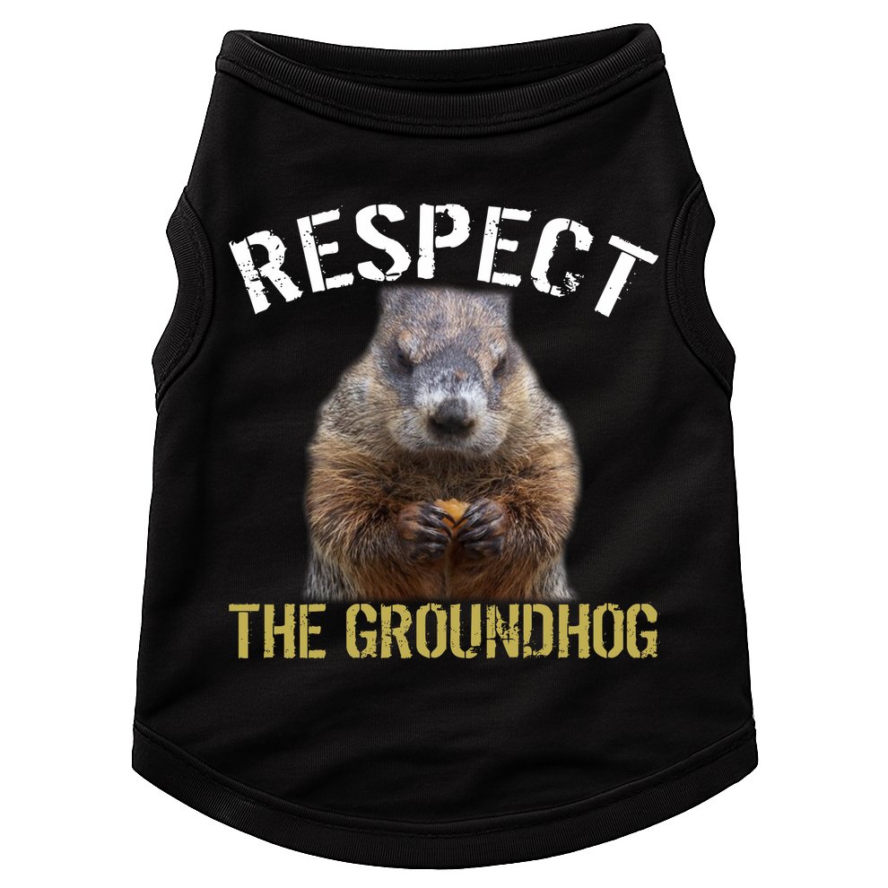 Respect The Groundhog Doggie Tank