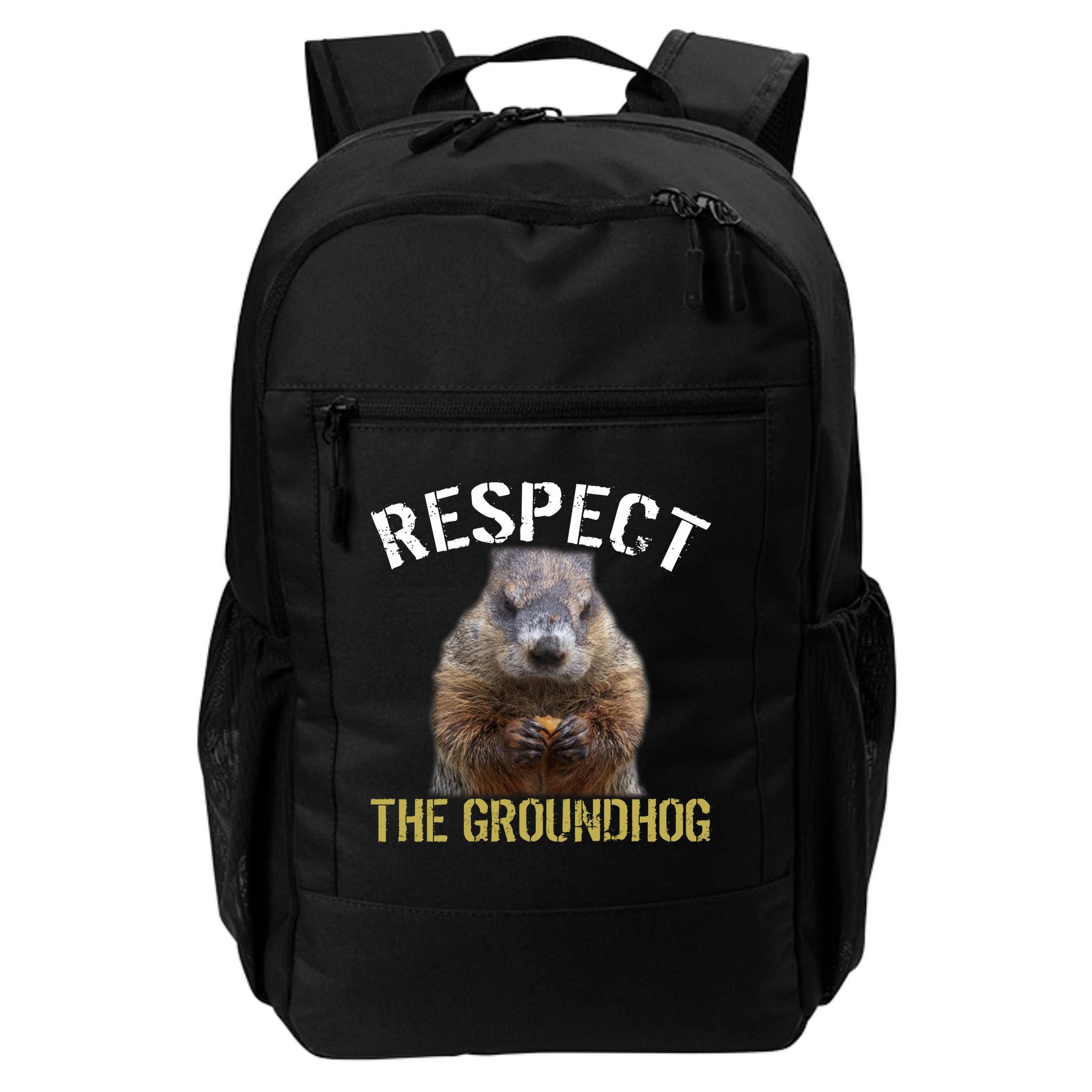 Respect The Groundhog Backpack