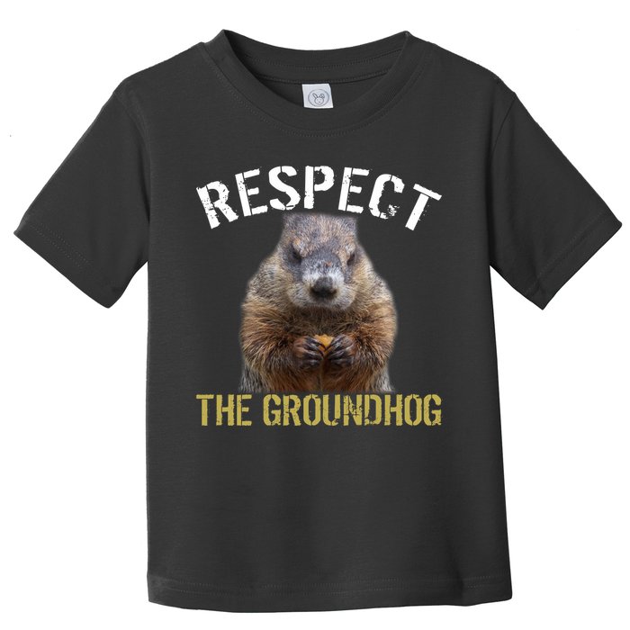 Respect The Groundhog Toddler T-Shirt