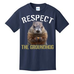 Respect The Groundhog Kids T-Shirt