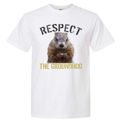 Respect The Groundhog Garment-Dyed Heavyweight T-Shirt