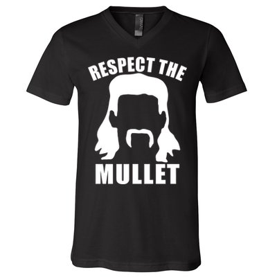 Respect The Mullet V-Neck T-Shirt