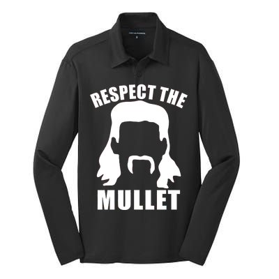 Respect The Mullet Silk Touch Performance Long Sleeve Polo