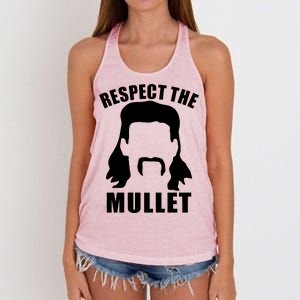 Respect The Mullet Women's Knotted Racerback Tank