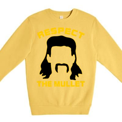 Respect The Mullet Hair Game Premium Crewneck Sweatshirt