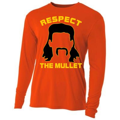 Respect The Mullet Hair Game Cooling Performance Long Sleeve Crew