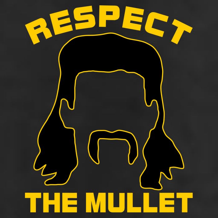 Respect The Mullet Hair Game Adult Drive Performance Visor