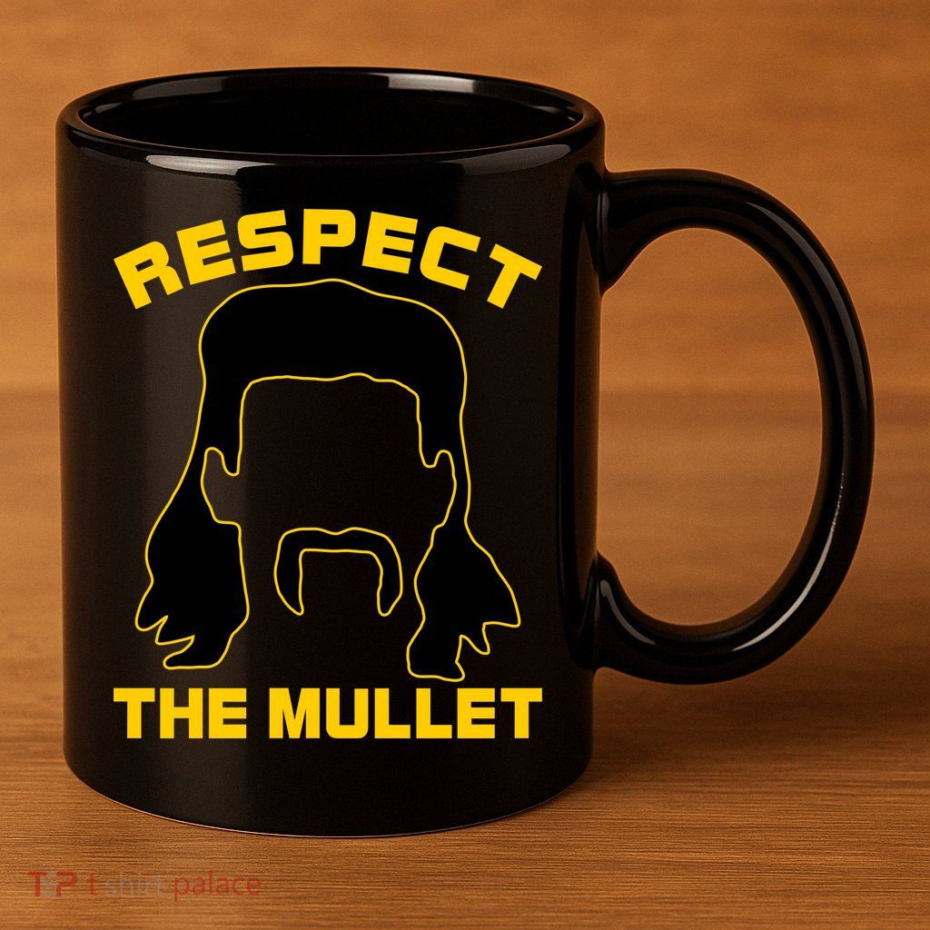 Respect The Mullet Hair Game 11oz C Handle Ceramic Mug