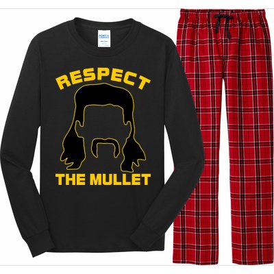 Respect The Mullet Hair Game Long Sleeve Pajama Set