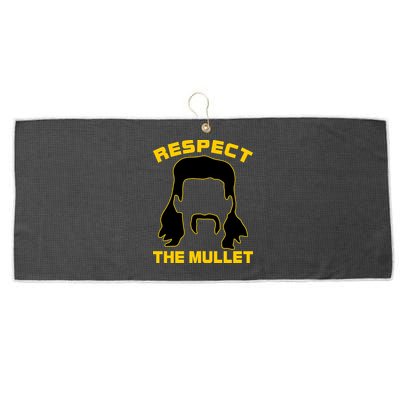 Respect The Mullet Hair Game Large Microfiber Waffle Golf Towel