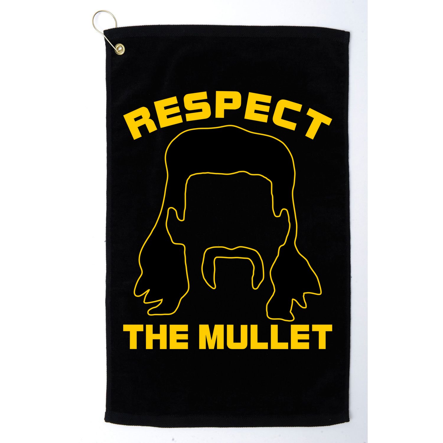 Respect The Mullet Hair Game Golf Towel