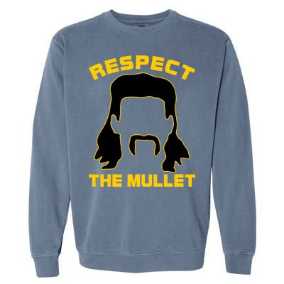 Respect The Mullet Hair Game Garment-Dyed Sweatshirt