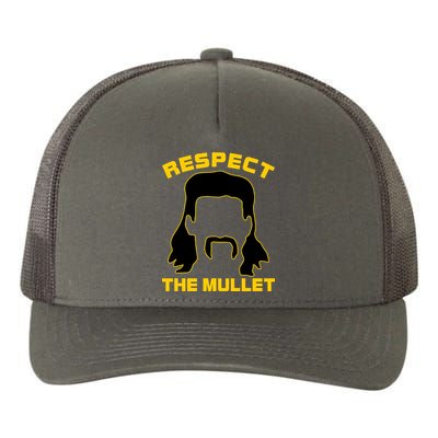 Respect The Mullet Hair Game Yupoong Adult 5-Panel Trucker Hat