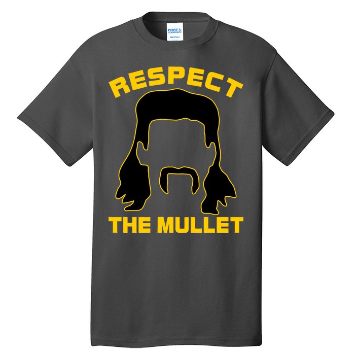 Respect The Mullet Hair Game Tall T-Shirt