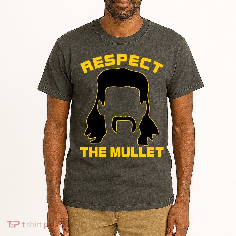 Respect The Mullet Hair Game Tall T-Shirt