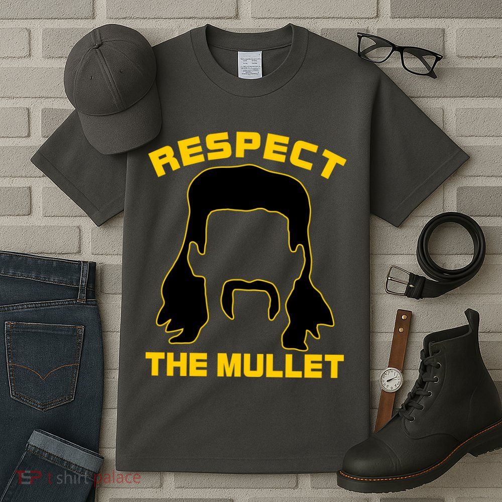 Respect The Mullet Hair Game Tall T-Shirt