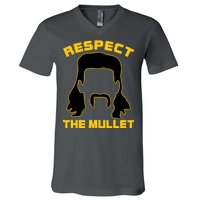 Respect The Mullet Hair Game V-Neck T-Shirt