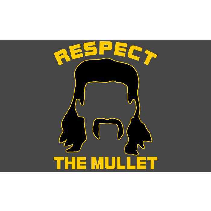 Respect The Mullet Hair Game Bumper Sticker