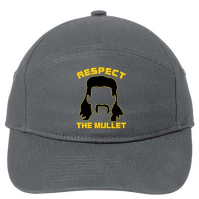 Respect The Mullet Hair Game 7-Panel Snapback Hat