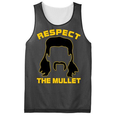 Respect The Mullet Hair Game Mesh Reversible Basketball Jersey Tank