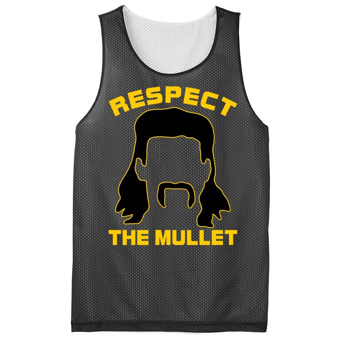 Respect The Mullet Hair Game Mesh Reversible Basketball Jersey Tank