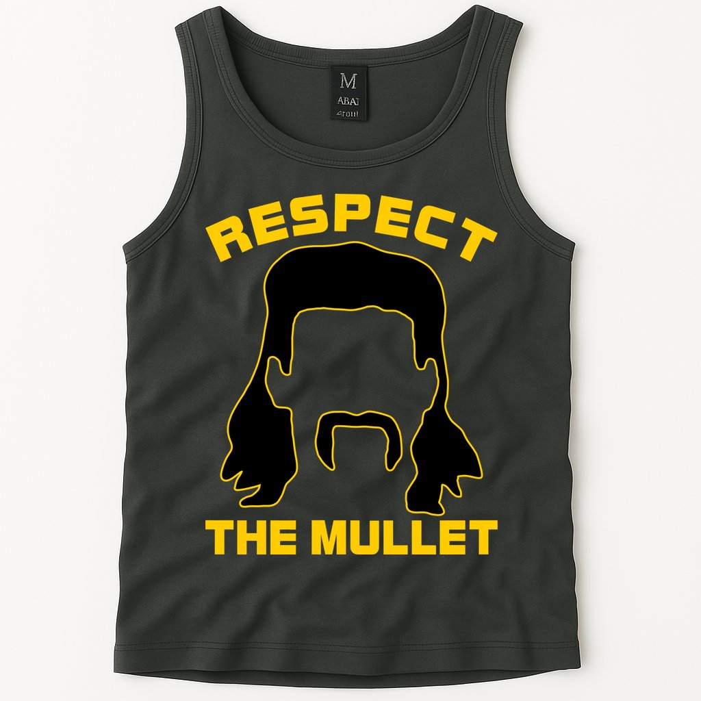 Respect The Mullet Hair Game Tank Top