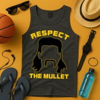 Respect The Mullet Hair Game Tank Top