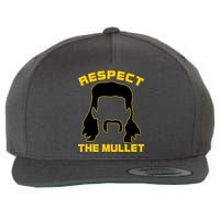 Respect The Mullet Hair Game Wool Snapback Cap