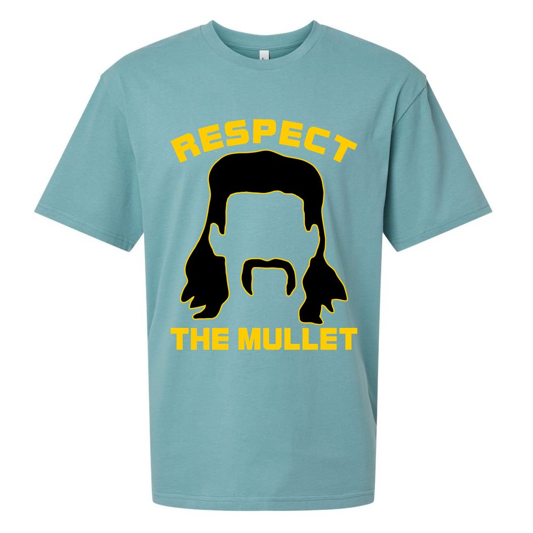 Respect The Mullet Hair Game Sueded Cloud Jersey T-Shirt