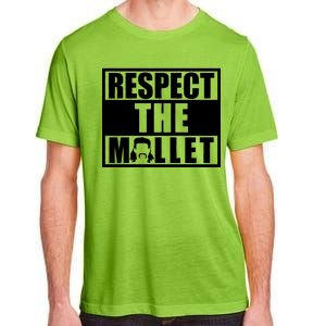 Respect The Mullet Hair Game Box Graphic Adult ChromaSoft Performance T-Shirt