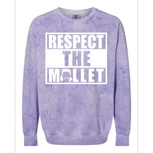 Respect The Mullet Hair Game Box Graphic Colorblast Crewneck Sweatshirt