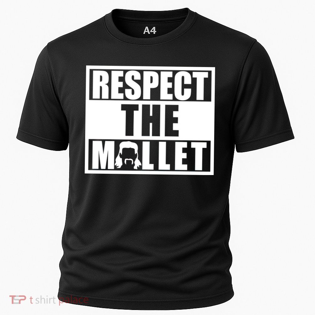 Respect The Mullet Hair Game Box Graphic Performance Shirt