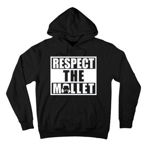 Respect The Mullet Hair Game Box Graphic Hoodie