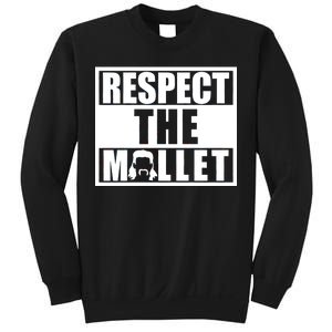 Respect The Mullet Hair Game Box Graphic Sweatshirt