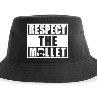 Respect The Mullet Hair Game Box Graphic Sustainable Bucket Hat