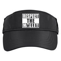 Respect The Mullet Hair Game Box Graphic Adult Drive Performance Visor