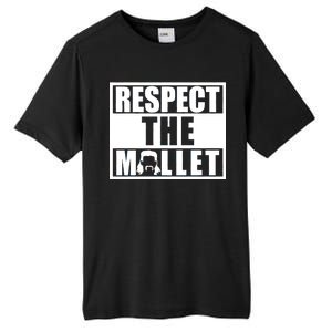 Respect The Mullet Hair Game Box Graphic Tall Fusion ChromaSoft Performance T-Shirt