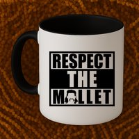 Respect The Mullet Hair Game Box Graphic Mug